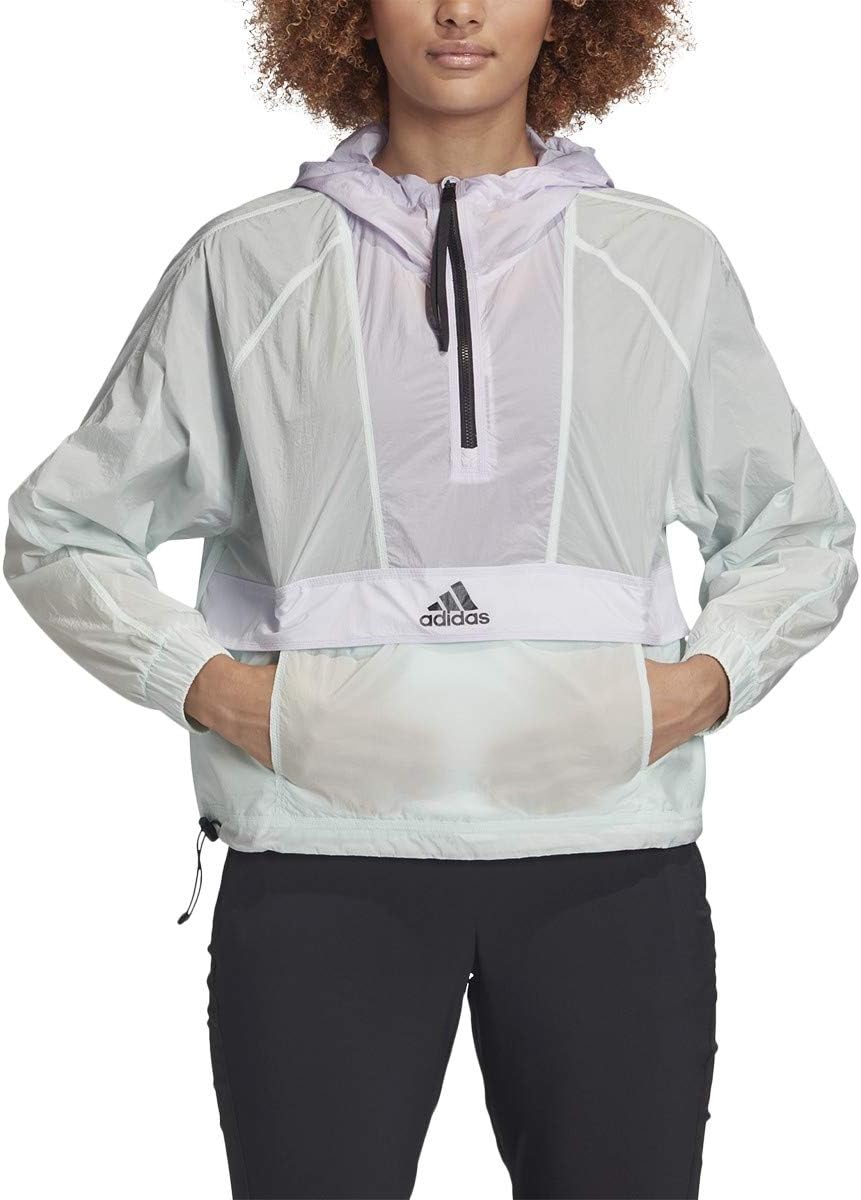 

Женская ветровка Adidas укороченная, зеленый