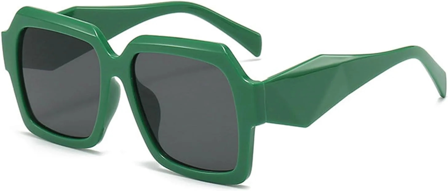 

Винтажные большие квадратные черные солнцезащитные очки Willochra для женщин. Модные популярные солнцезащитные очки с градиентным многоугольным рисунком, C8