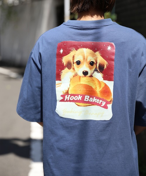 

Футболка с коротким рукавом, анималистический принт, серия Hook Bakery, синий