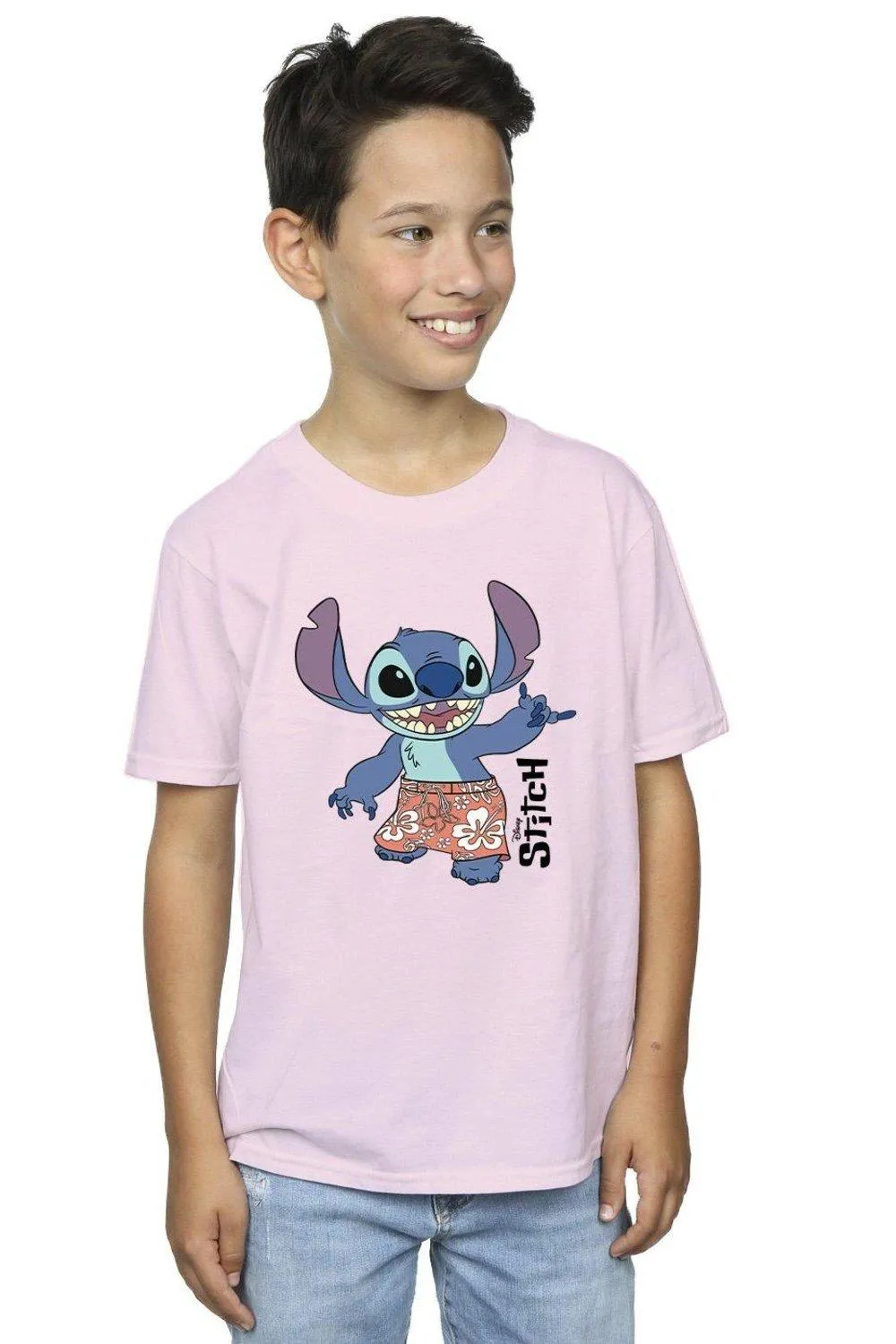 

Футболка-шорты-бермуды Lilo & Stitch Disney, розовый
