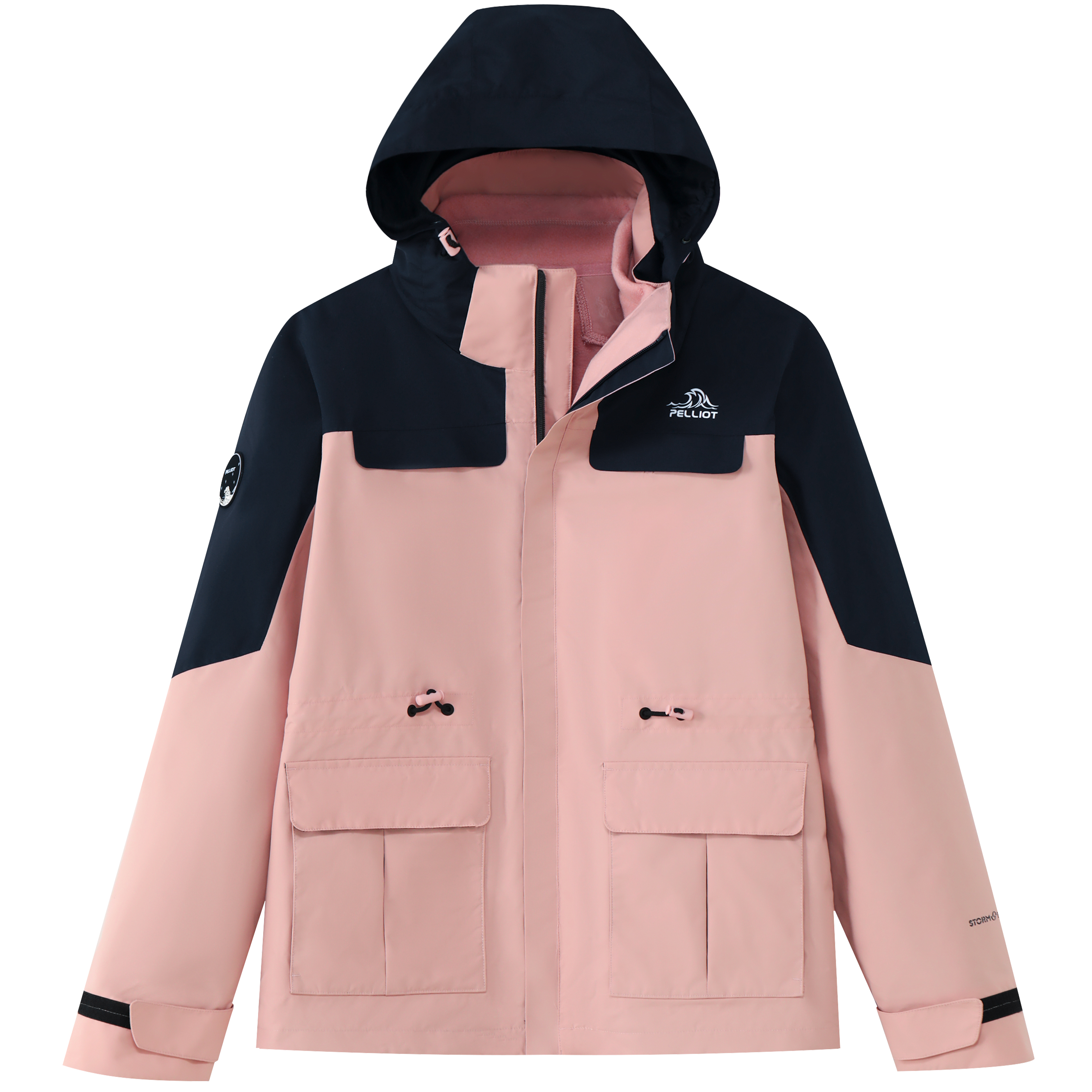 

Женская флисовая ветровка 3 в 1 PELLIOT, Ecru/Two-Piece Set