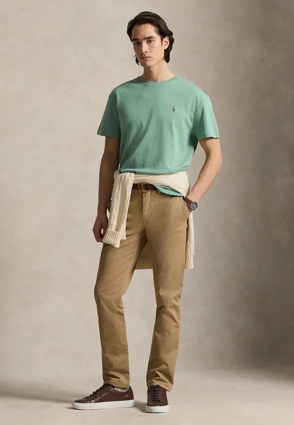 Облегающая футболка из мягкого хлопка, базовая футболка. Polo Ralph Lauren, Faded Mint — фото 2