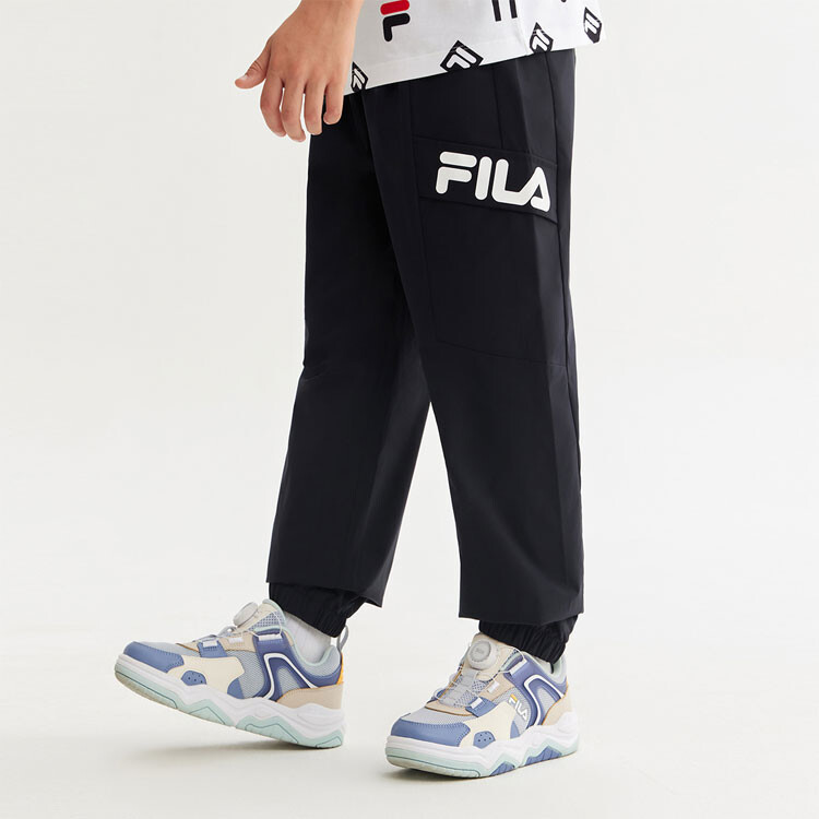 Детские трикотажные спортивные штаны FILA, цвет Blue — фото 3