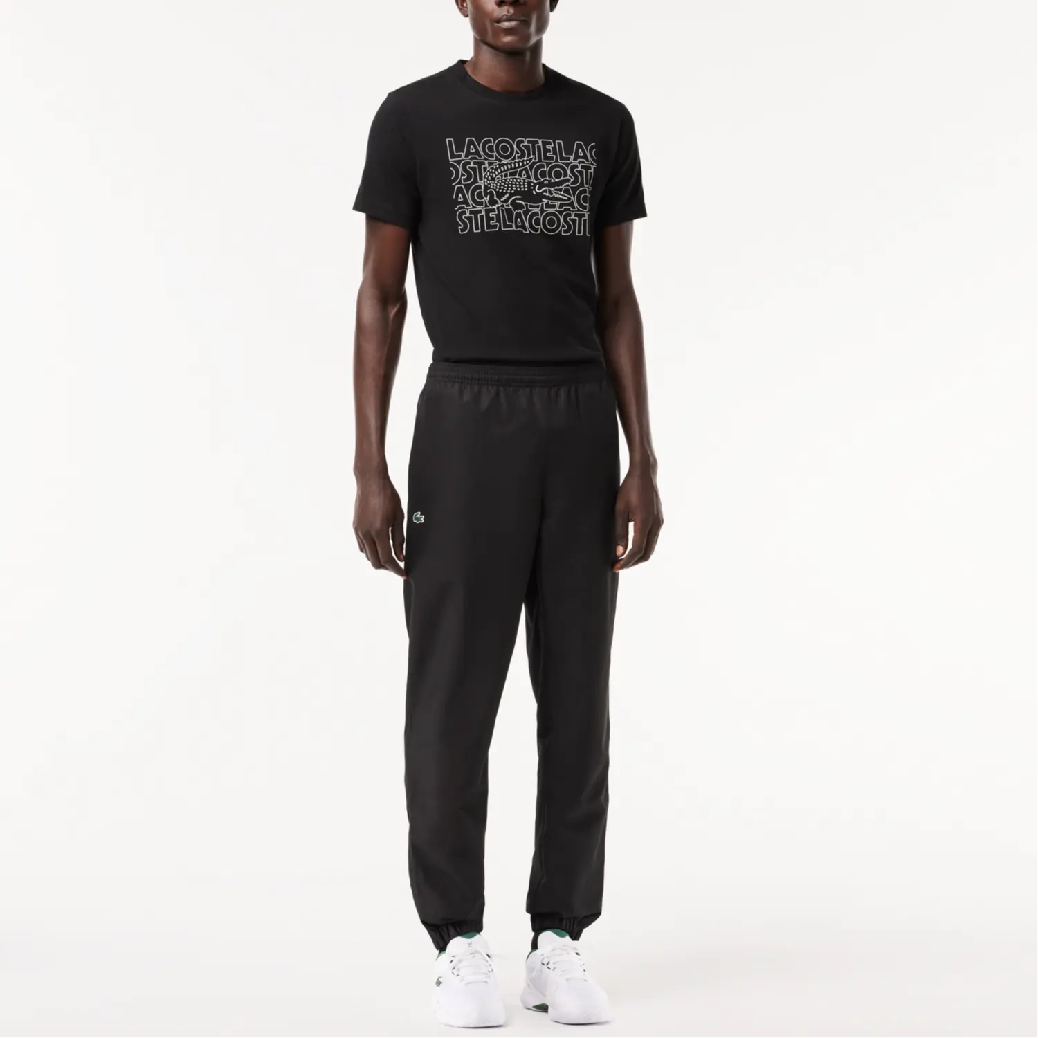 Брюки Lacoste, повседневные для мужчин, черный — фото 4