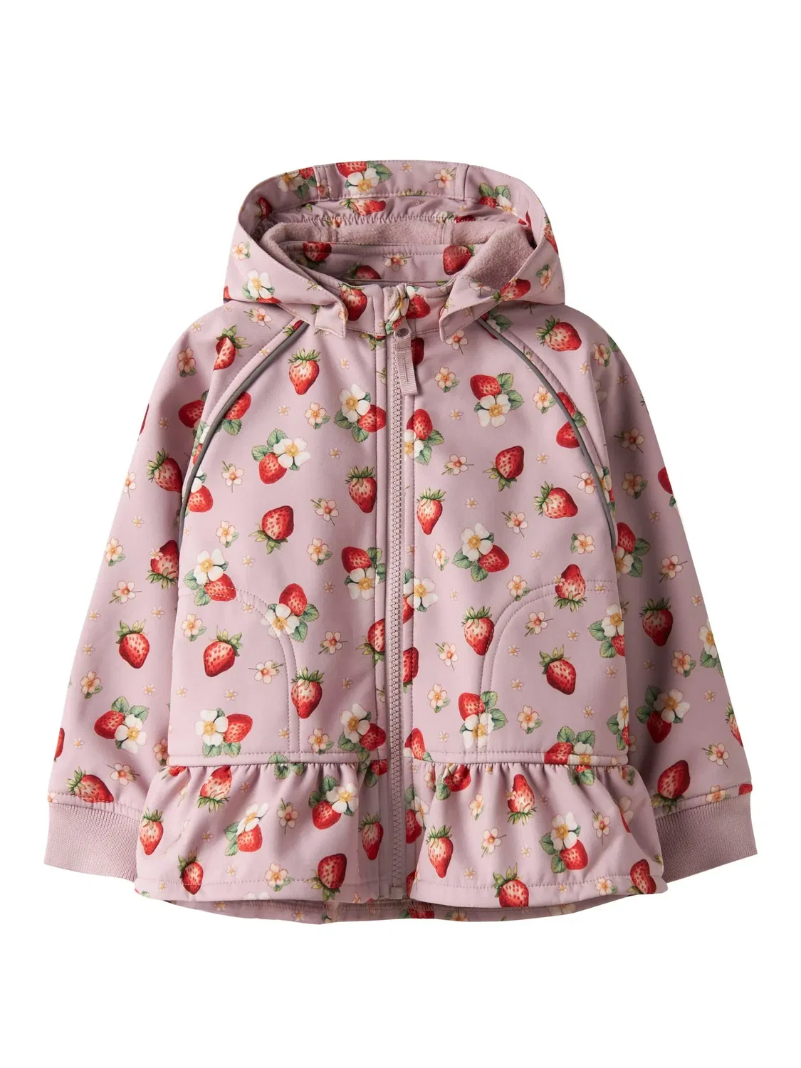 Софтшелл-куртка с капюшоном Name it, keepsake lilac