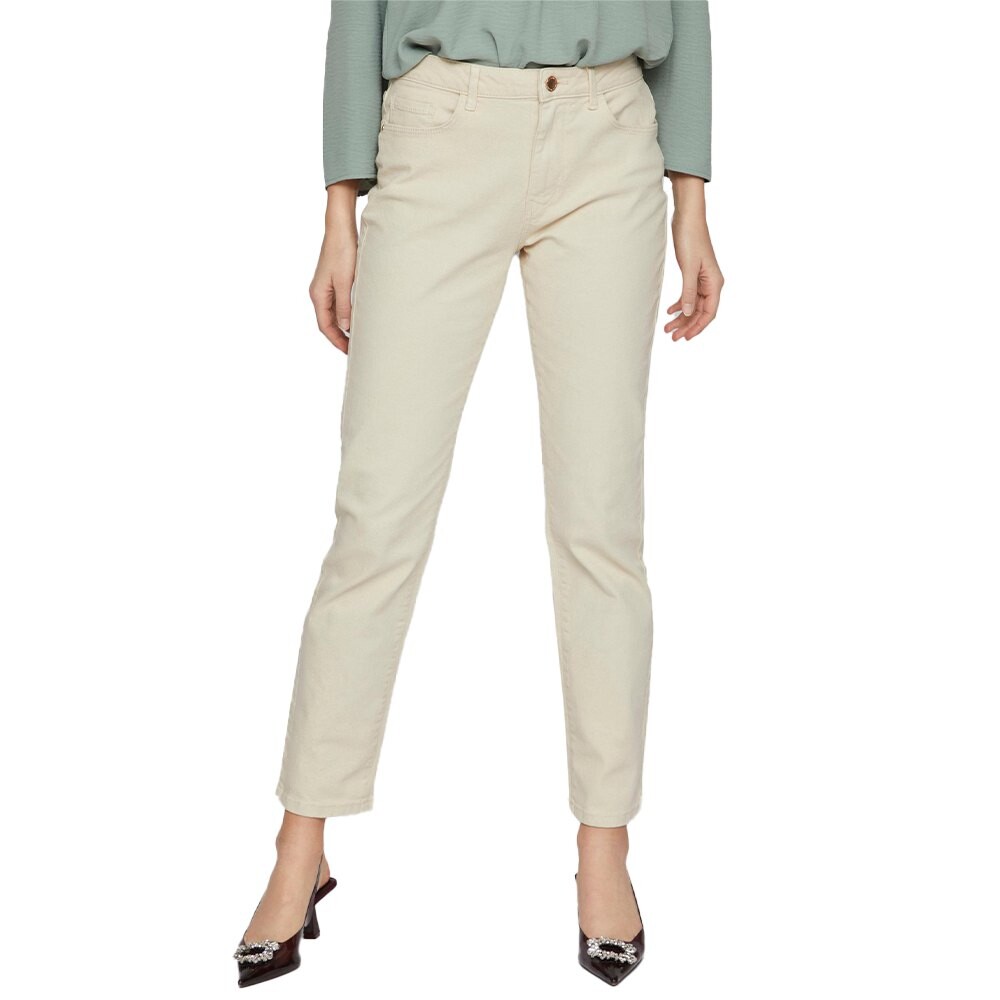 

Джинсы Vila Alice Jo Col Straight Fit, бежевый