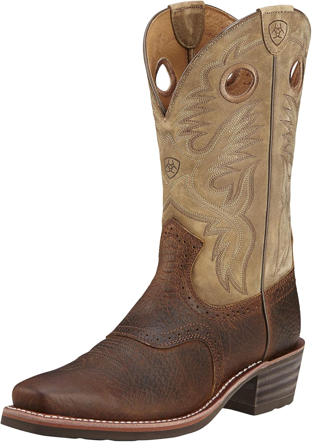 

Мужские рабочие сапоги Ariat Heritage Roughstock Western с квадратным носком из кожи