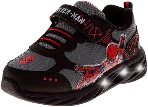 

Кроссовки без шнурков с персонажами Marvel Comics - Мстители, Человек-паук, Капитан Америка, Халк, Тор, Железный человек, спортивная обувь (размеры: 6-10 для малышей / 11-12 для детей), красный/серый