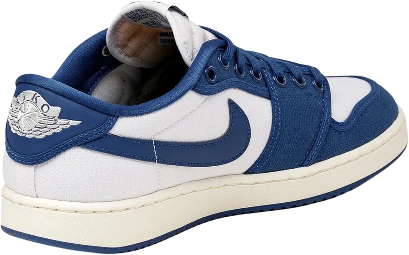 Мужские кроссовки Nike AJKO 1 Low Black/Varsity Red-Sail (DX4981 006) Jordan, белый/синий/голубой — фото 2