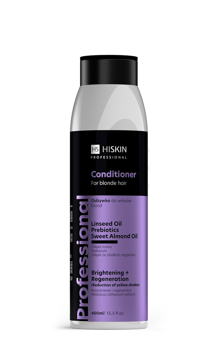 

Hiskin Professional Blond Hair Conditioner - Lightening and Regeneration 400ml