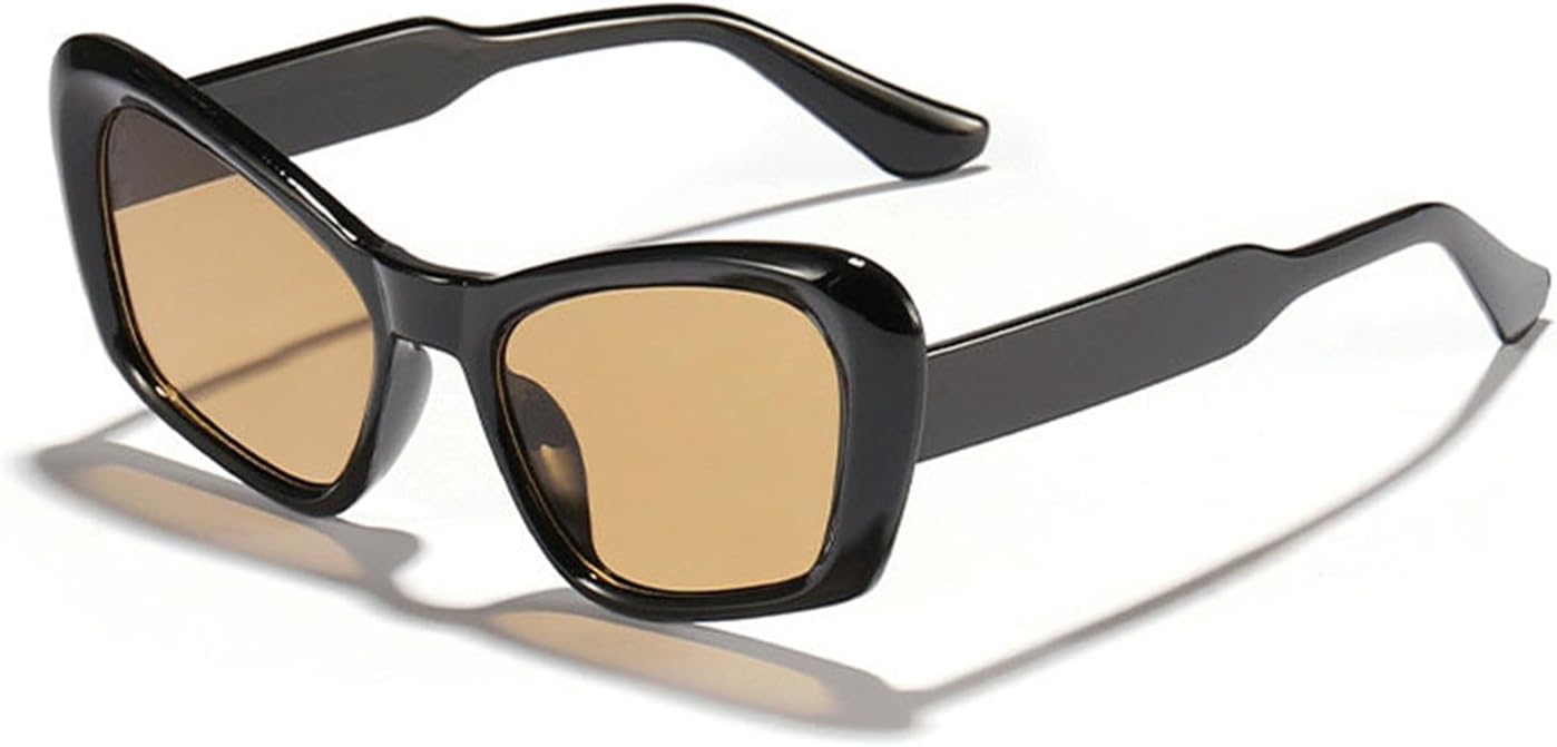 

Солнцезащитные очки "кошачий глаз" большого размера для женщин, модные солнцезащитные очки в толстой оправе, трендовые солнцезащитные очки "бабочка" черного цвета helena, C2