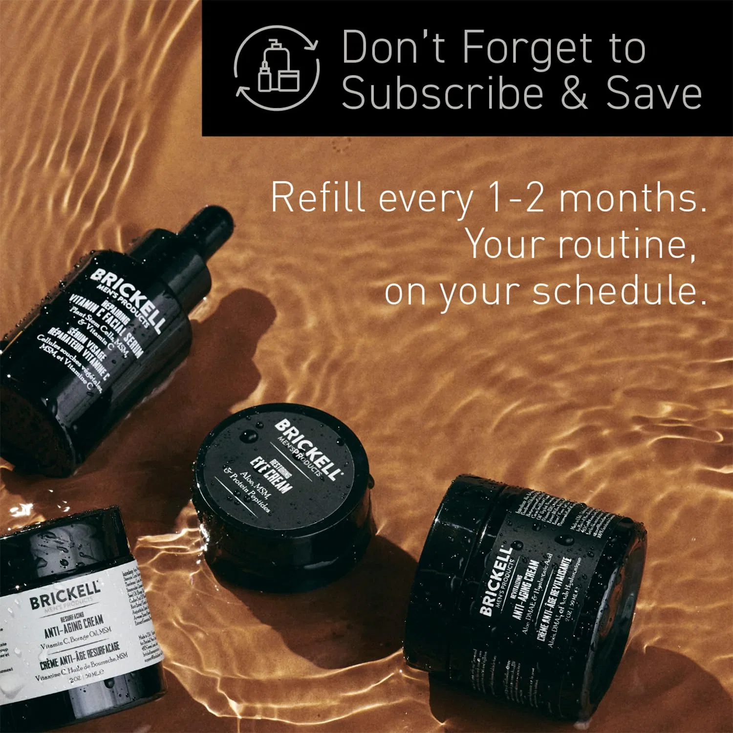 Крем для лица Brickell Men's Products — Мужской увлажняющий с ретинолом, 59 мл — фото 2