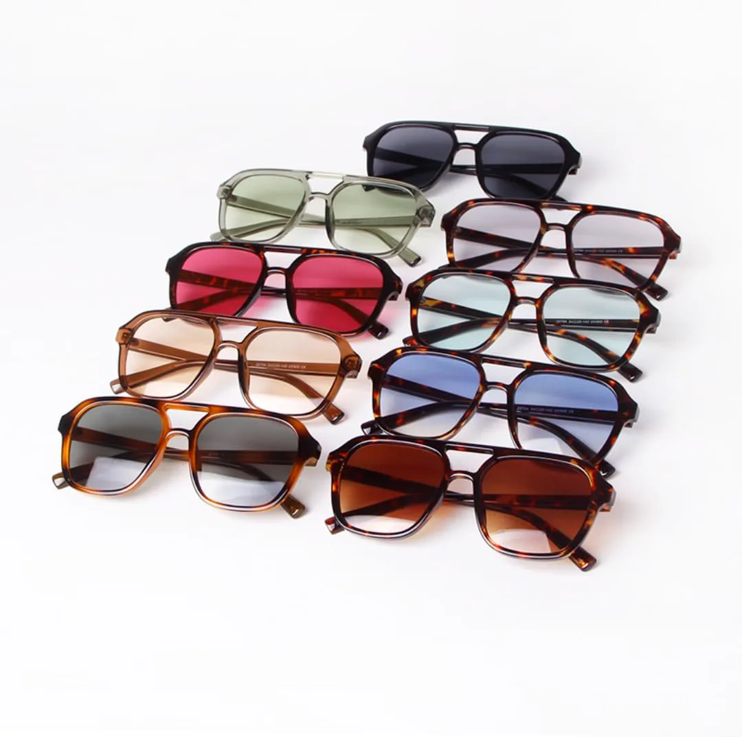 

Солнцезащитные очки с защитой UV400 | Градиентный синий, двойная перемычка | для женщин и мужчин, для занятий спортом на открытом воздухе и вождения DSVIGF, 09