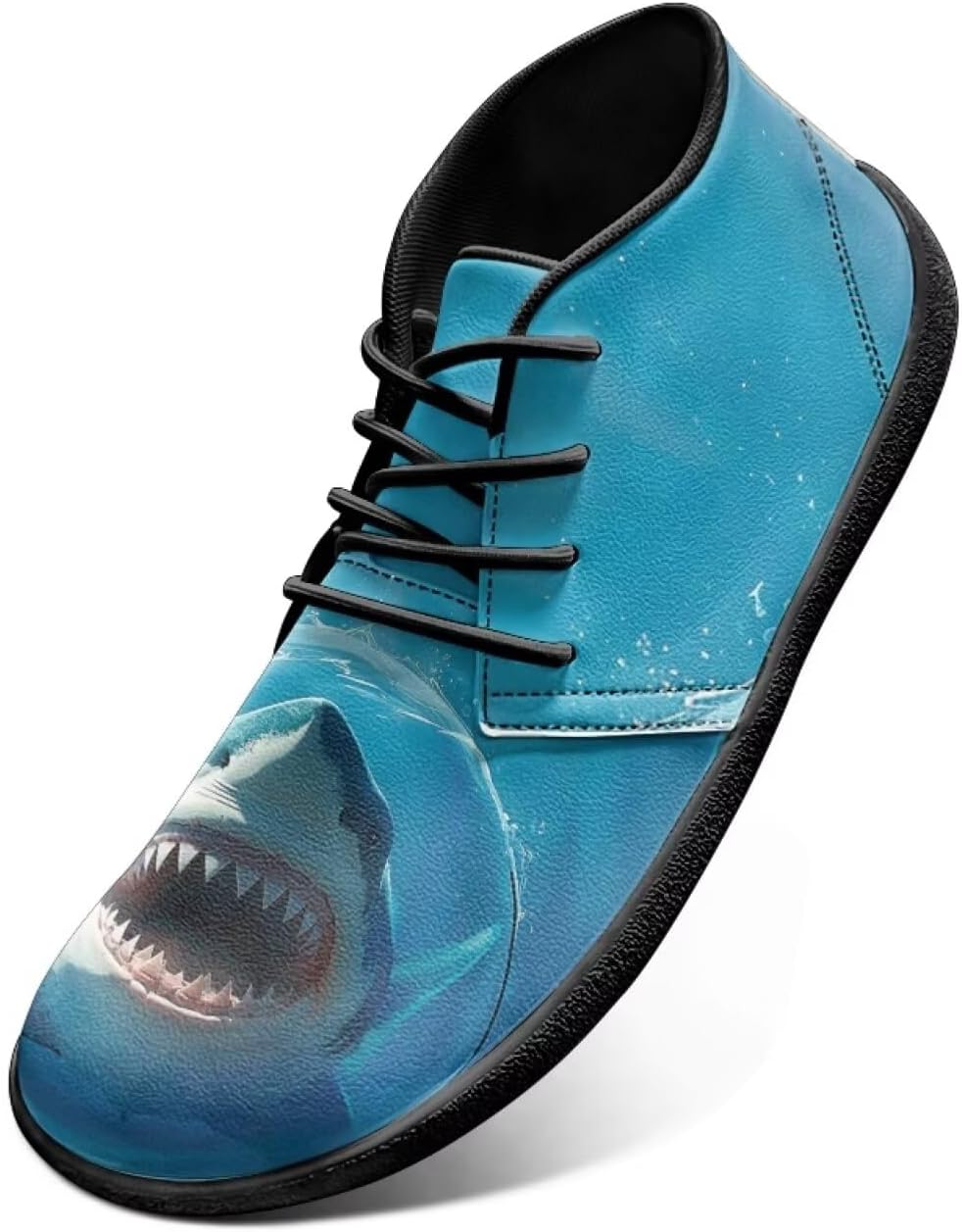 

Кроссовки Sharks Design Zero Drop Barefoot - беговые туфли из ПУ-кожи, обувь с прямым контактом с землей для мужчин Watdotory, белый