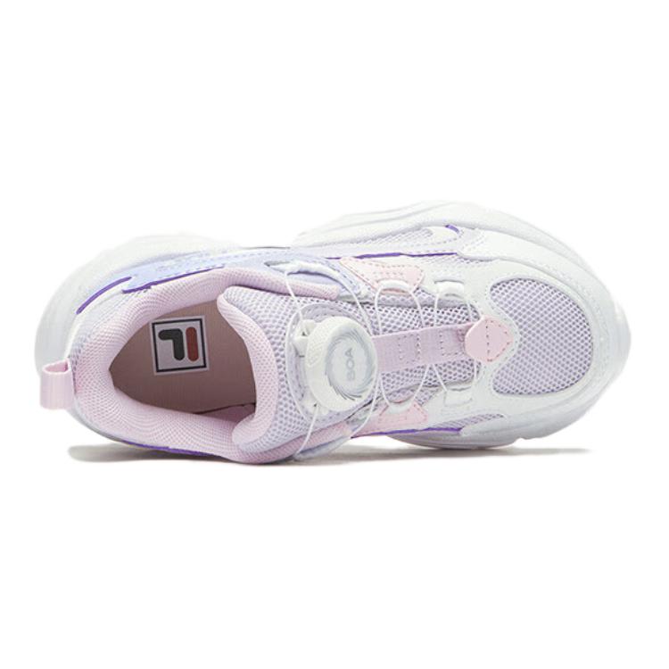 Tom Sachs X NikeCraft General Purpose Противоскользящие Износостойкие Низкие Детские Беговые Кроссовки Фиолетовые Белые Детские FILA KIDS, Фиолетовый/Белый — фото 4