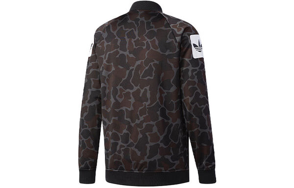 Куртка adidas originals Logo Printing Reversible Camouflage Sports Jacket Black, мультиколор — фото 2