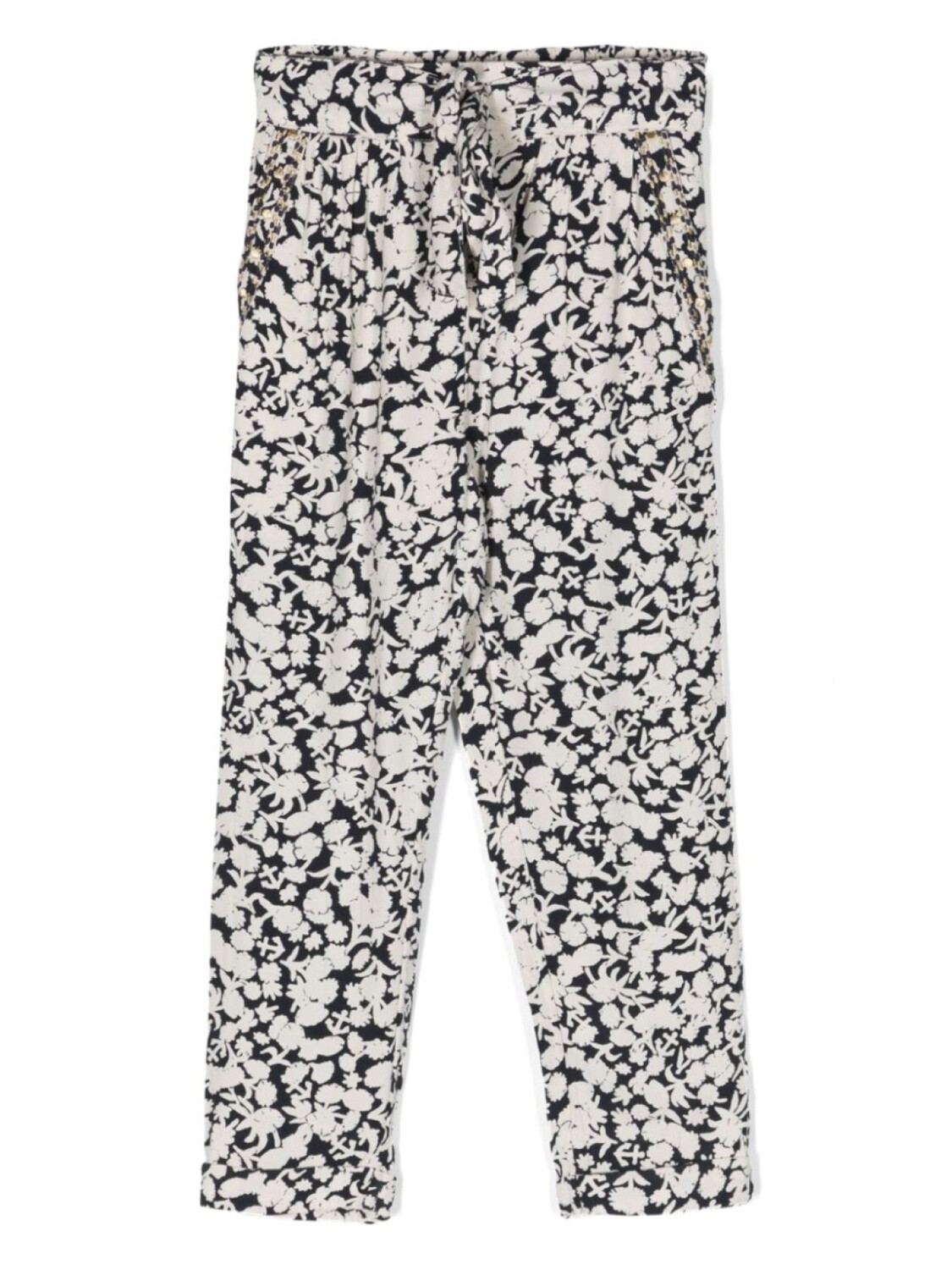 

Scotch & Soda брюки с поясом и цветочным принтом, синий