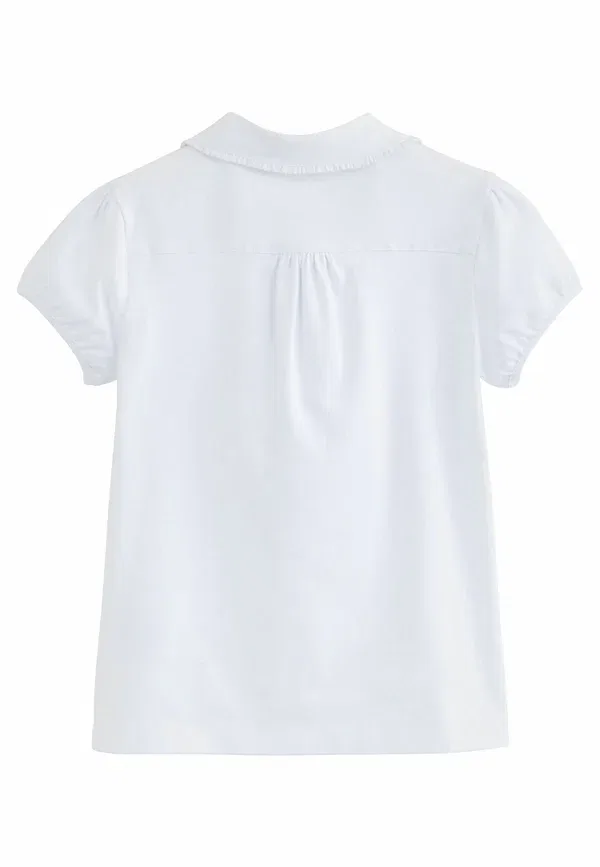 Топ-поло Next, Cotton stretch pretty collar school jersey top polo shirt, белый — фото 2