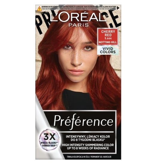 

Стойкая краска для волос Preference Vivid Colors 5.664 Cherry Red L'Oréal Paris