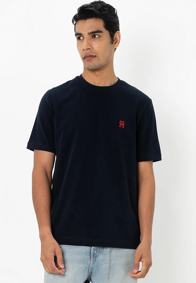 Футболка с монограммой, короткий рукав, Tommy Hilfiger, цвет Desert Sky
