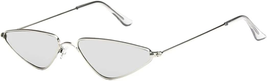 

Солнцезащитные очки с защитой от УФ-излучения UV400 | Маленькая оправа "кошачий глаз" с металлическим каркасом | Для женщин и мужчин, для занятий спортом на открытом воздухе и вождения DSVIGF, Silver-silver