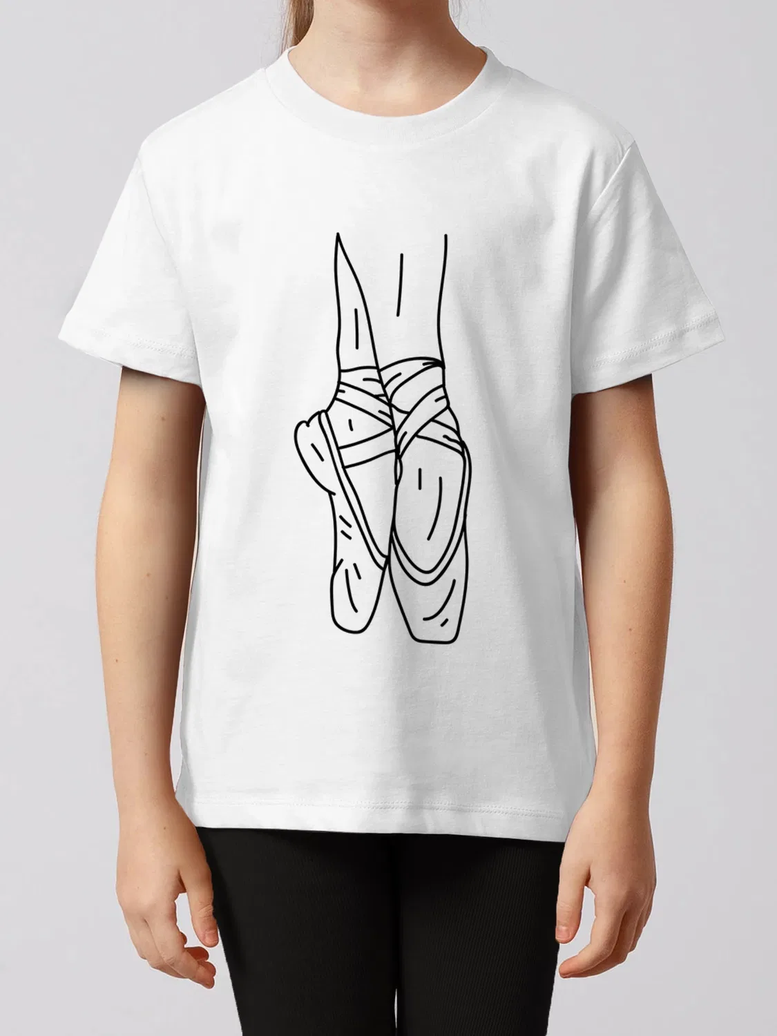 Футболка с балетной отделкой, Wat? Apparel, белый