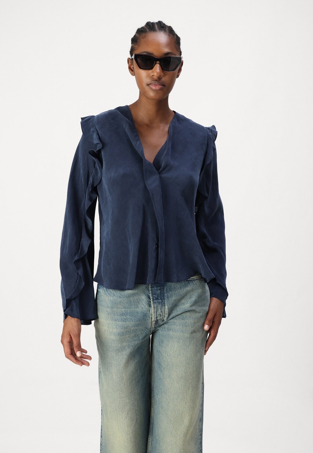 

Блуза SAROSA BLOUSE Samsøe Samsøe, темно-синий