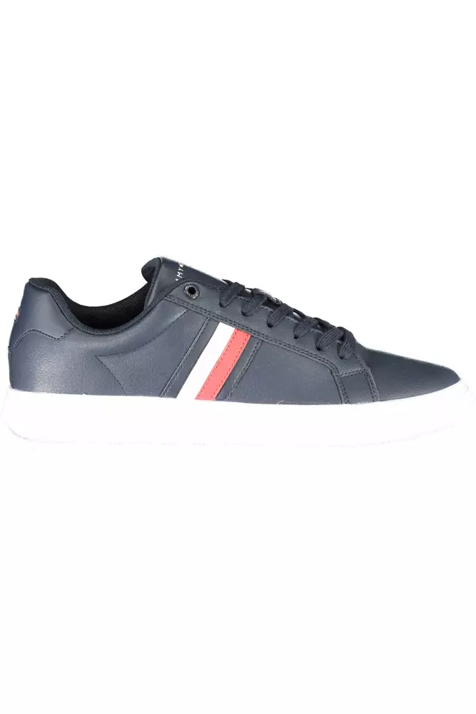 

Синие кожаные мужские кроссовки Tommy Hilfiger