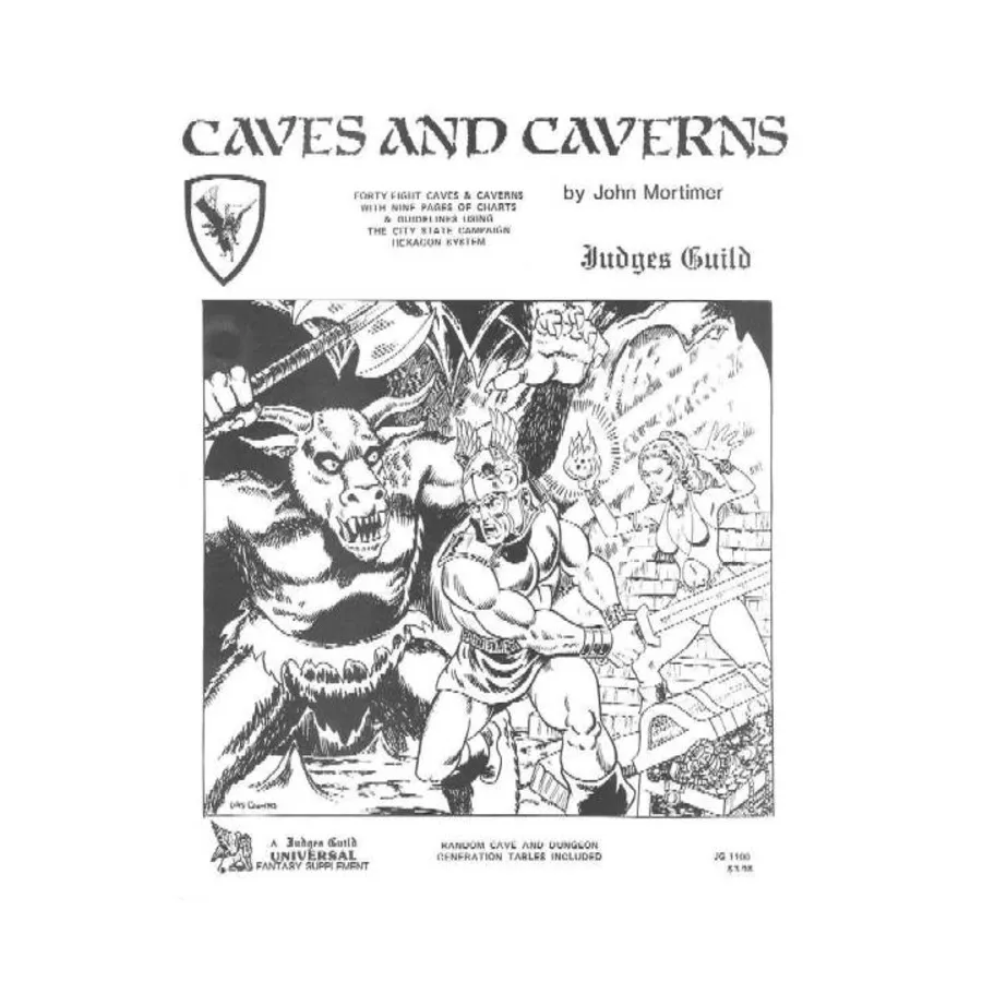 

Модуль Caves and Caverns, Dungeons & Dragons Fantasy Supplements - Maps (Judges Guild)