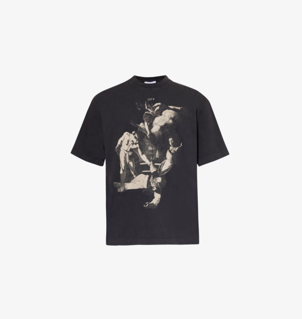

Футболка Regular-Fit из хлопкового джерси с графическим принтом Off-White C/O Virgil Abloh, черный