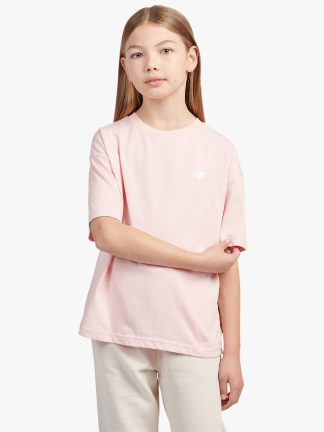 

Футболка для детей с маленьким логотипом New Balance, Pink Haze