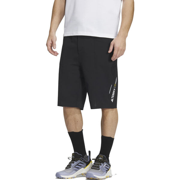 Шорты национальные географические короткие Adidas, черный — фото 4
