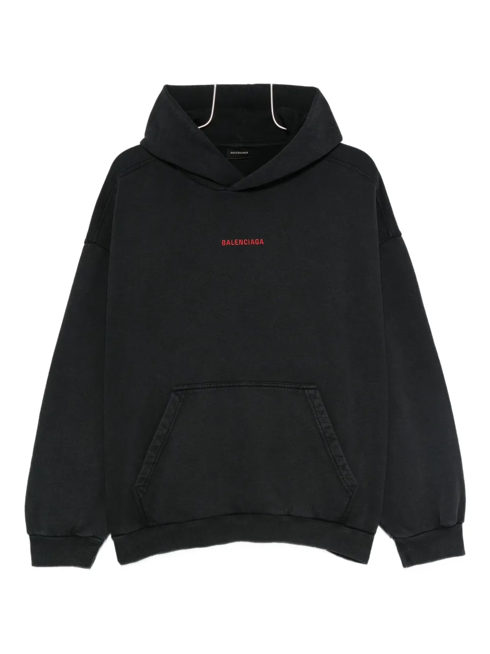 

Худи с вышитым логотипом BALENCIAGA, черный