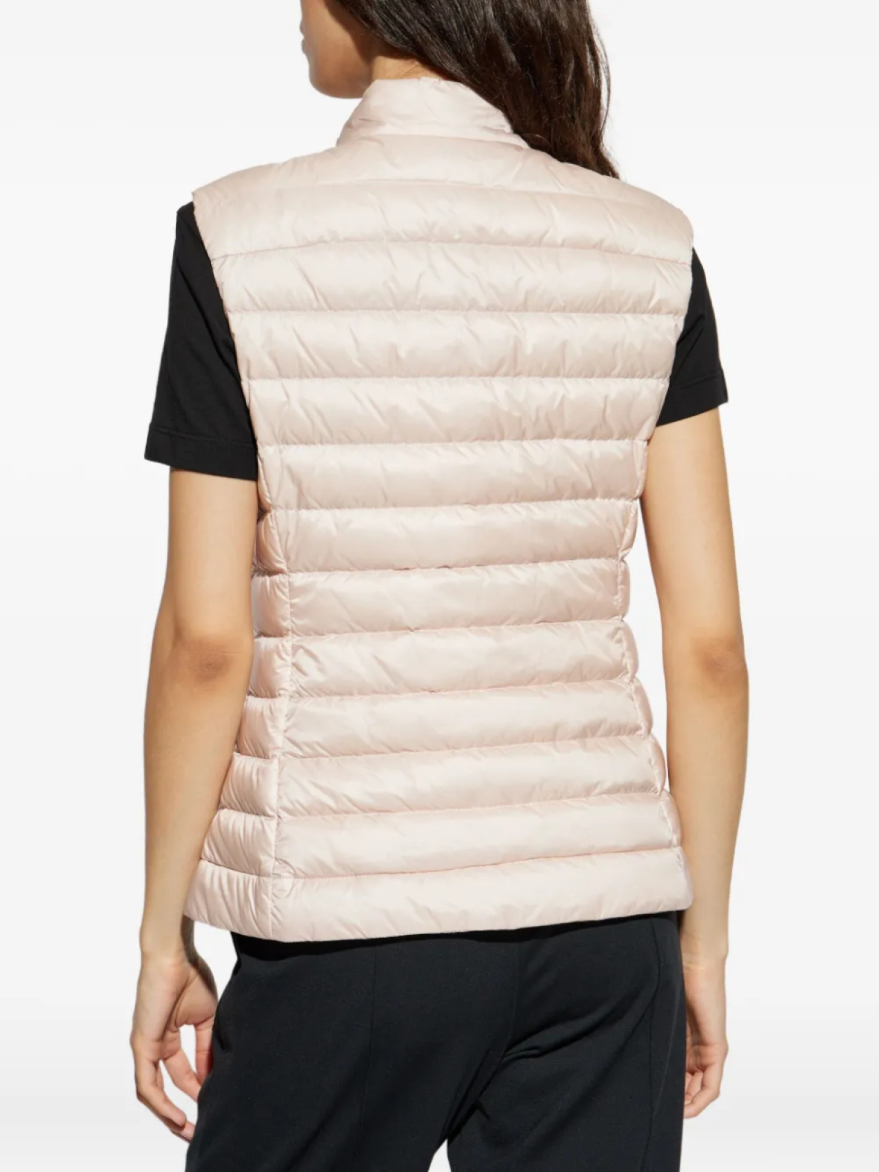 Стеганый жилет без рукавов Ghany Moncler, розовый — фото 4