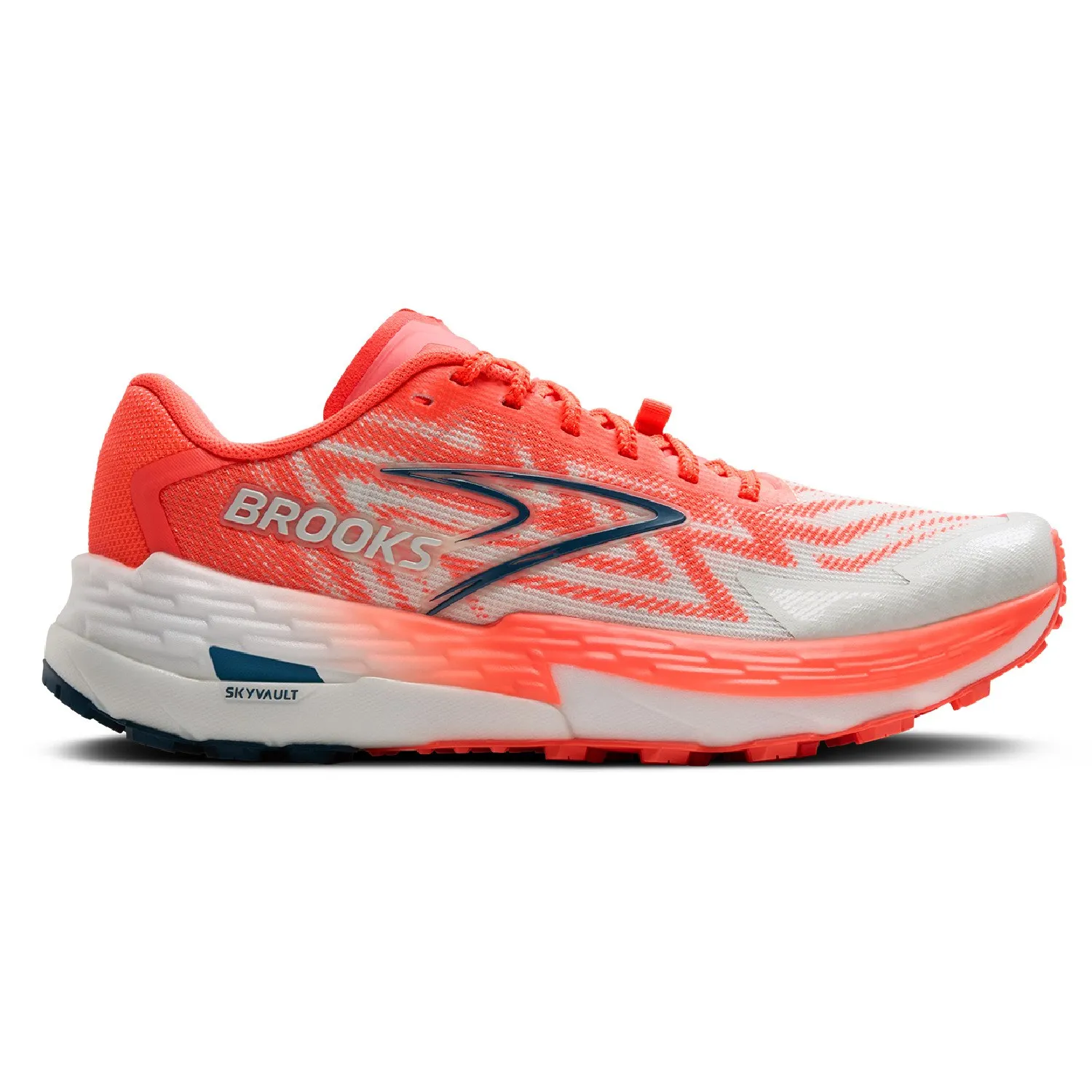 Женские кроссовки Catamount 4 для трейлраннинга Brooks, Bit Of Blue/Flame/Legion Blue
