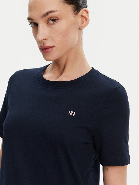 Футболка обычного кроя WW0WW45522 Tommy Hilfiger, синий — фото 4