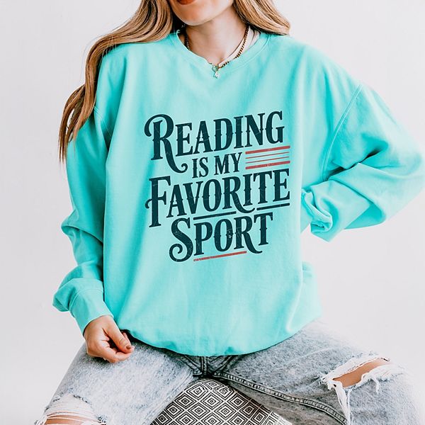 

Читать - мой любимый спорт, свитшот женский легкий garment dyed в полоску Simply Sage Market, Chalky Mint, Зеленый, Читать - мой любимый спорт, свитшот женский легкий garment dyed в полоску Simply Sage Market, Chalky Mint