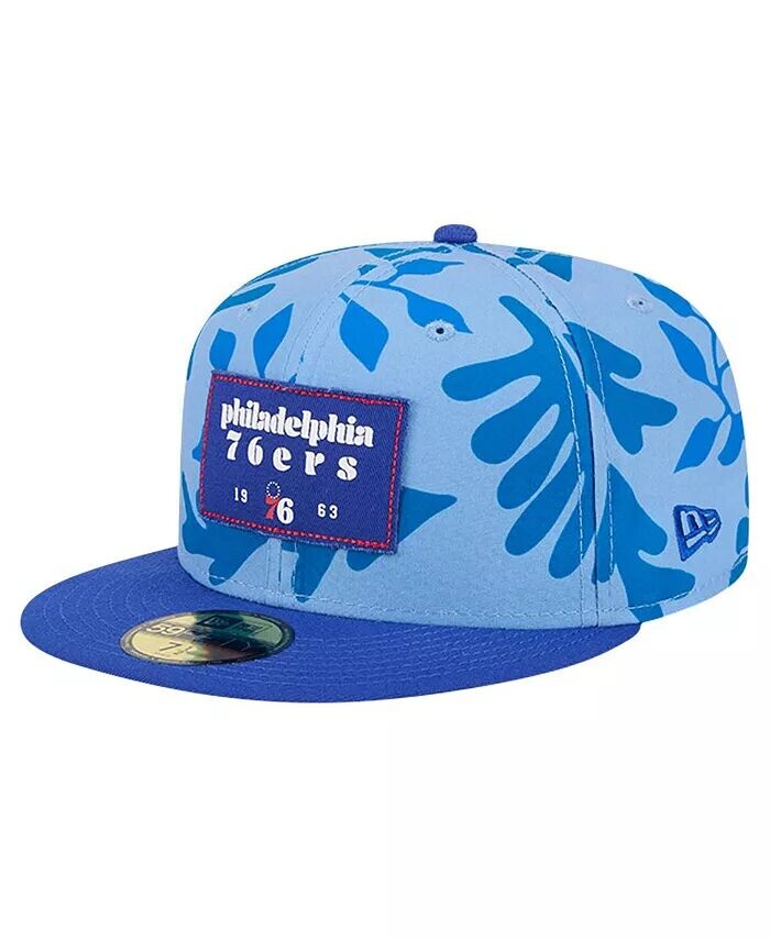 

Мужская приталенная шляпа Royal Philadelphia 76ers Palm Fronds 2-Tone 59FIFTY New Era, синий