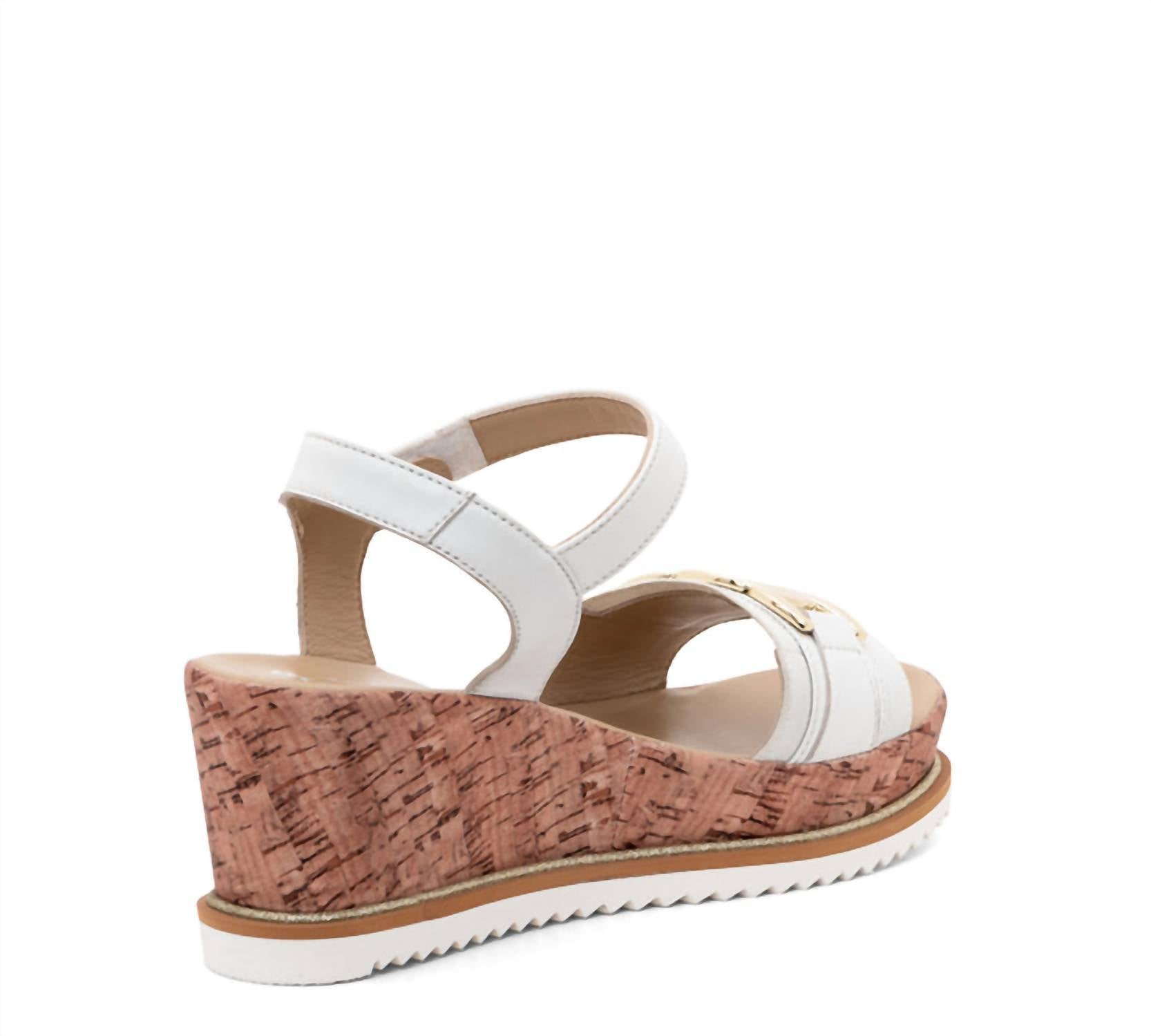 Женские босоножки Palmdale Wedge Sandals белого цвета Ara — фото 4