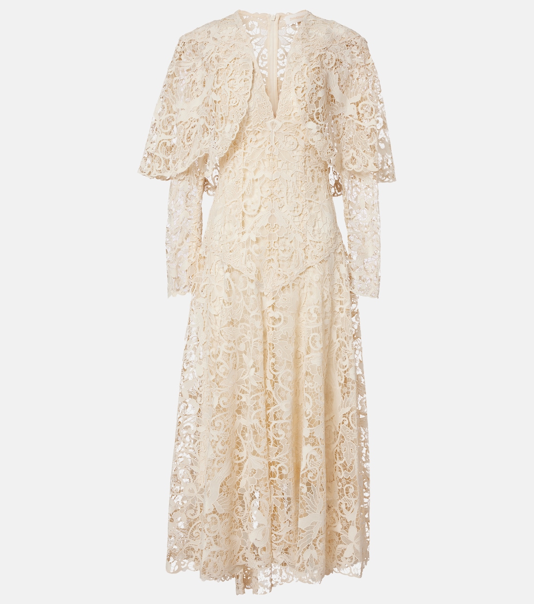 

Платье миди из кружева Memento Zimmermann, кремовый