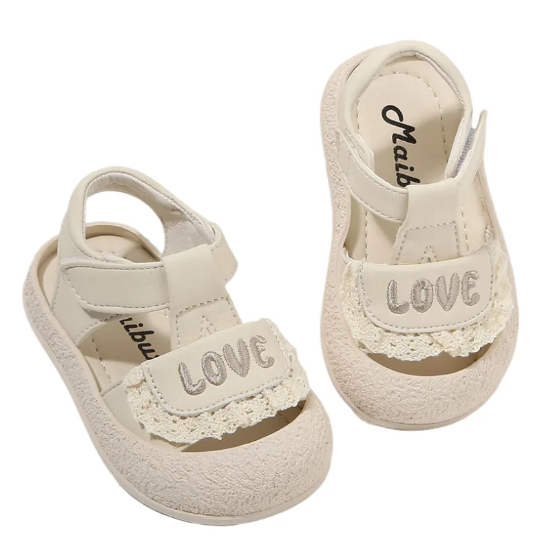 Дышащие кроссовки Mid top для малышей MAIBUXIONG, бежевый — фото 4