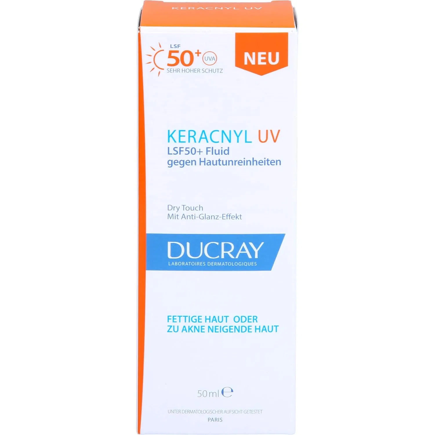 Флюид для лица Ducray Keracnyl UV SPF50, 50 мл Ducray