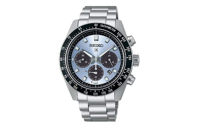 

SEIKO Часы Solar Quartz Movement Stainless Steel Strap Watch 41.3mm Men's Watch Blue Dial, SSC935P1-Ice Di Blue