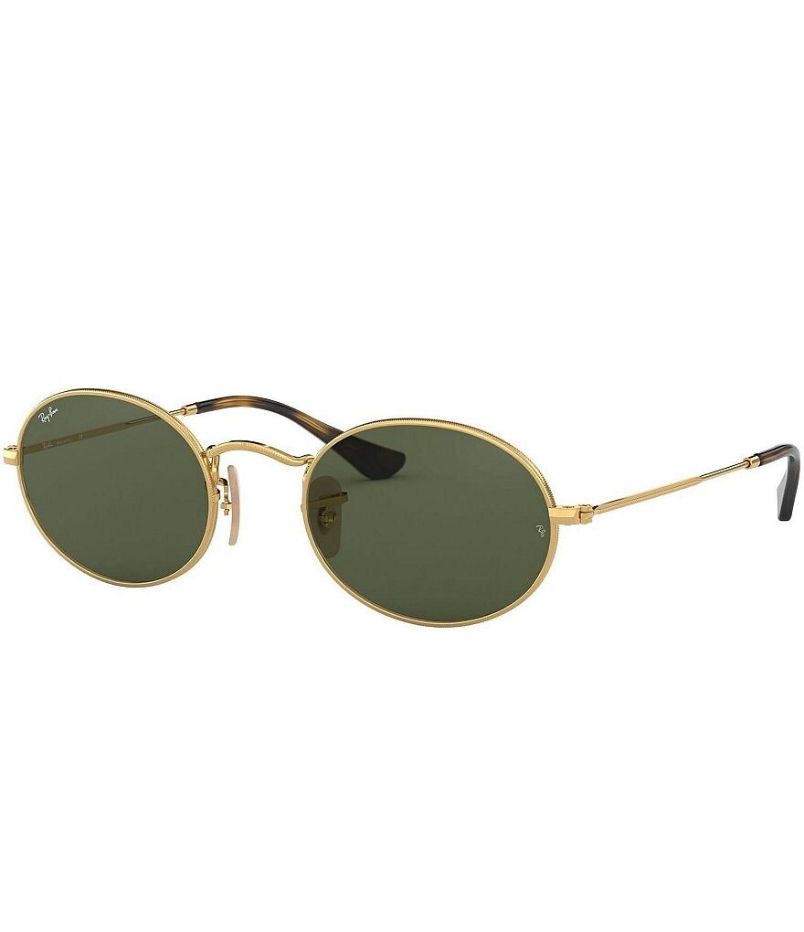 

Овальные солнцезащитные очки Ray-Ban унисекс 0RB3547N 51 мм, золотой