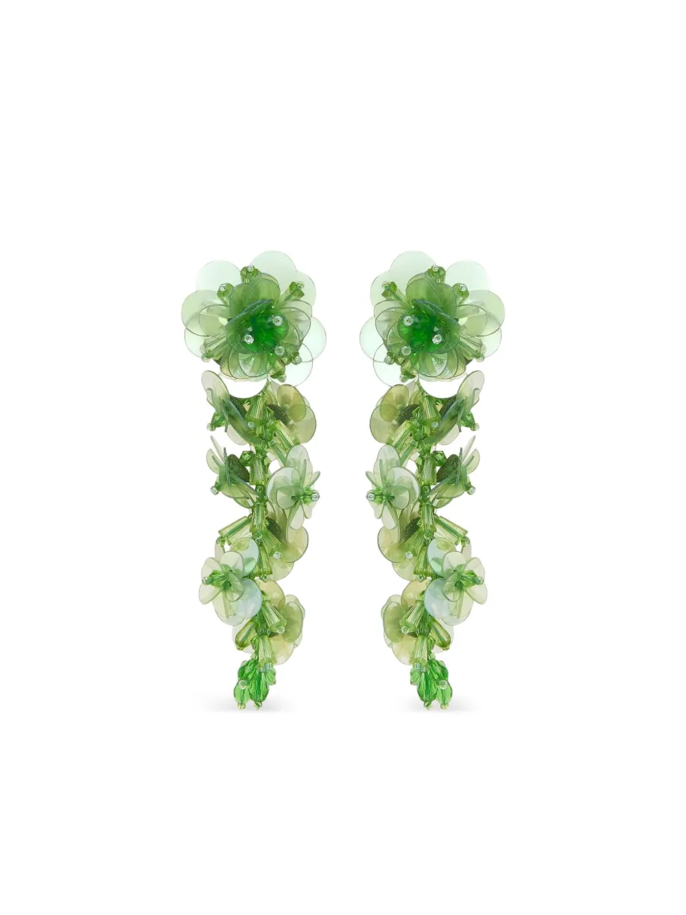 

Серьги-подвески с пайетками Oscar de la Renta, зеленый