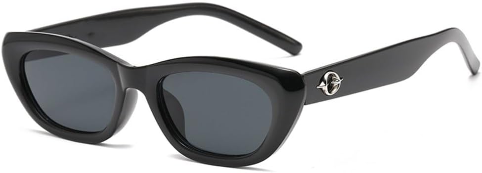 

Женские солнцезащитные очки в винтажном стиле «кошачий глаз», модные ретро-очки для путешествий, солнцезащитные очки для женщин с защитой от УФ-излучения UV400 KTUCN, Black