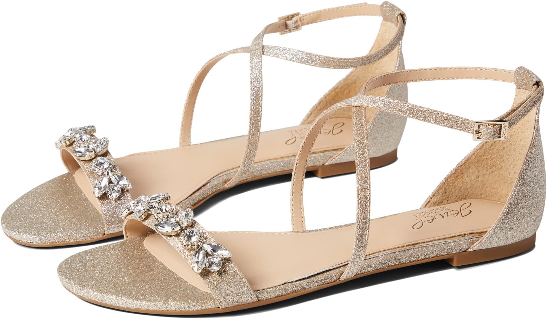 

Сандалии Jewel Badgley Mischka Tessy, цвет Light Gold