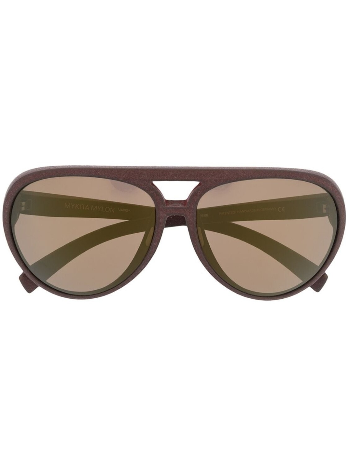

Солнцезащитные очки в массивной оправе Mykita, коричневый