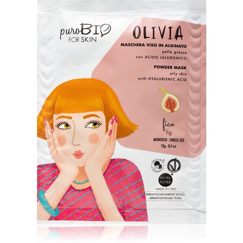 

puroBIO Cosmetics Olivia Fig отшелушивающая пудровая маска 13 г