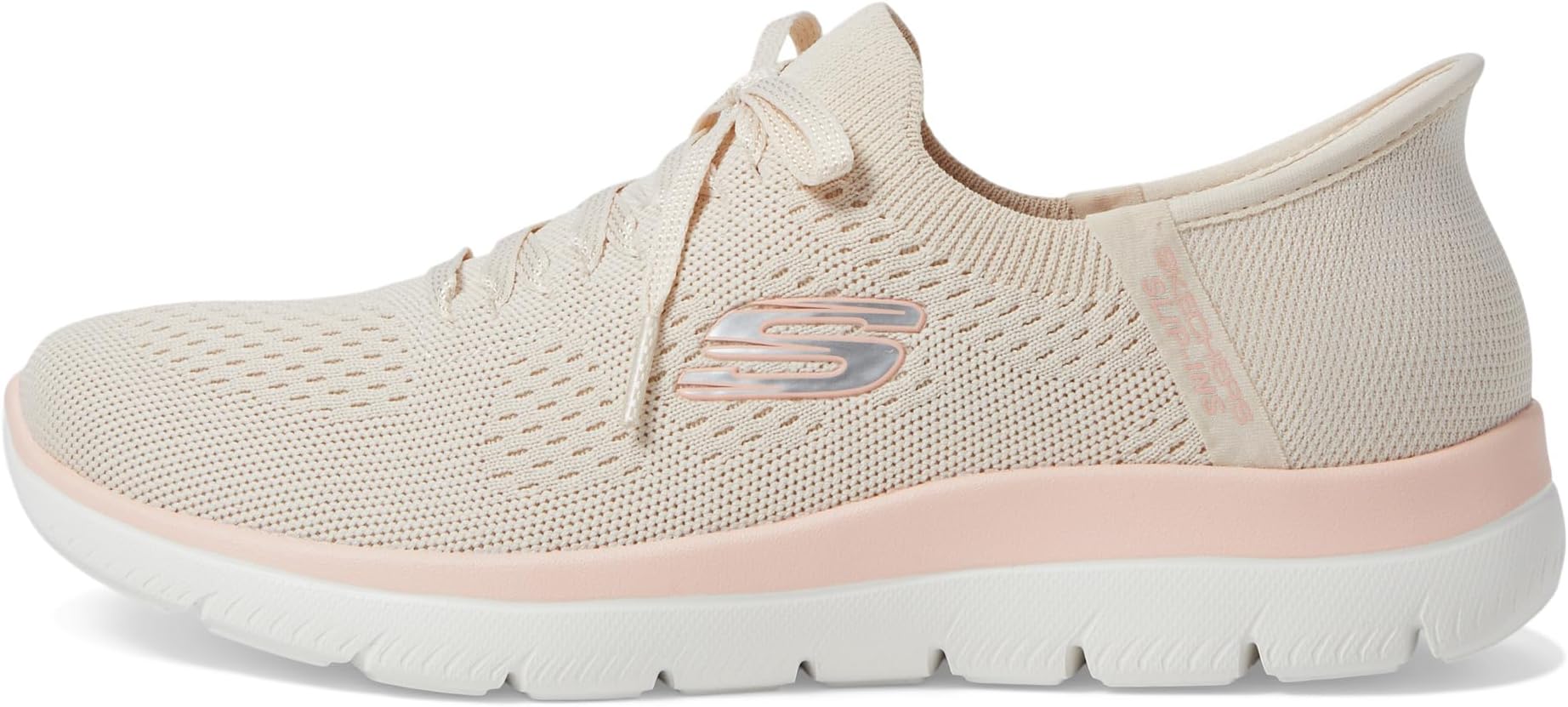 Кроссовки SKECHERS Summit New Daily Hands Free Slip-Ins, Natural Pink — фото 4